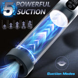Cock Gym 6000-6IN1 Penis Enlargement Pump with 5 powerful suction modes for enhanced performance.