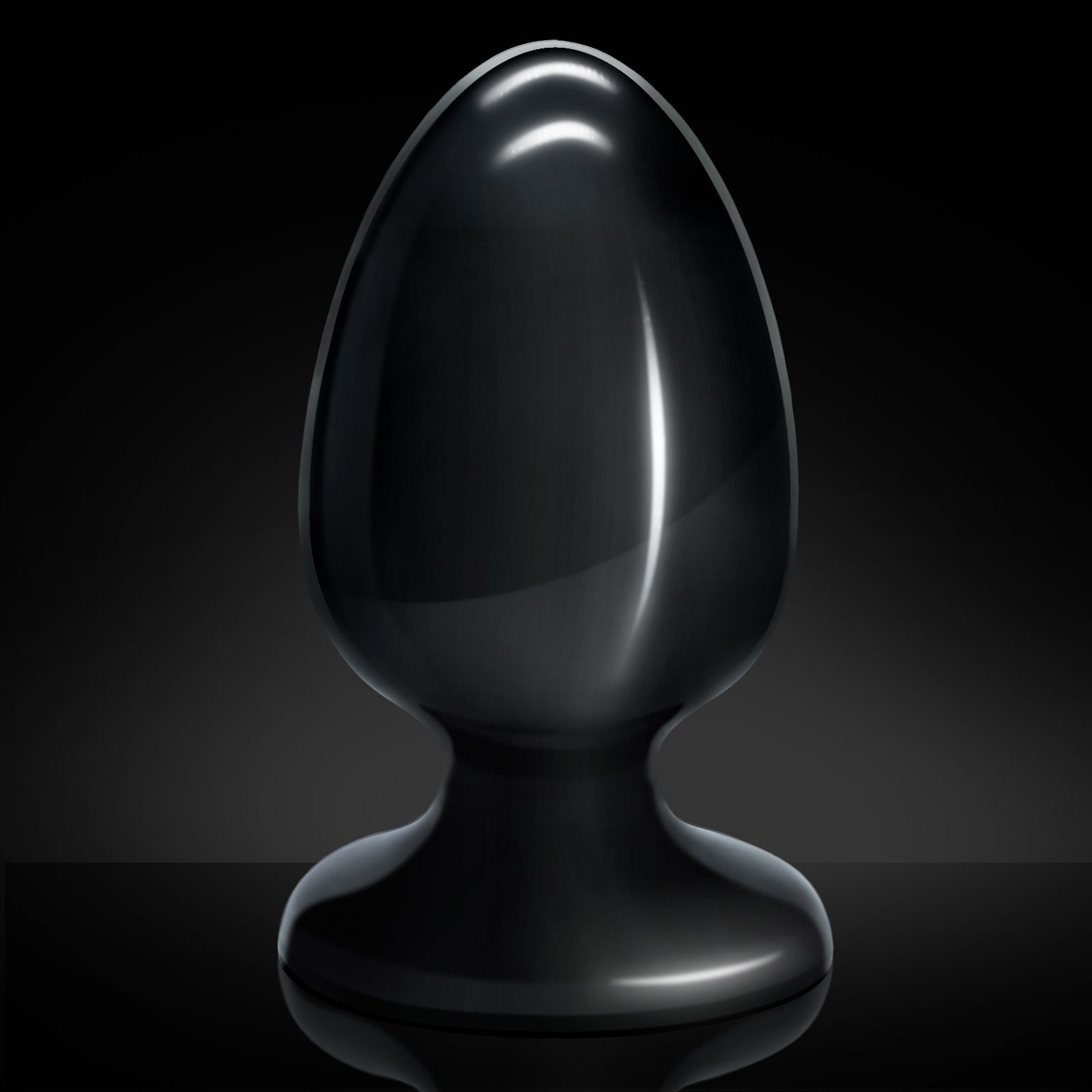 QUTOYS Black Huge Anal Butt Plug-Max Size Black