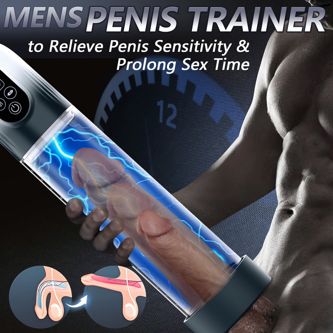 6-in-1 Penis Enlargement Pump | LCD Vacuum Pump - QUTOYS 6-in-1 Penis Enlargement Pump | LCD Vacuum Pump - QUTOYS
