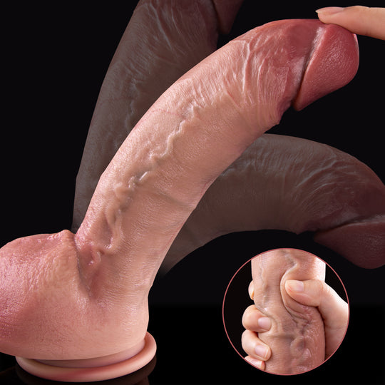 Wiggle Wand Keel & Double Layer Silicone Dildo