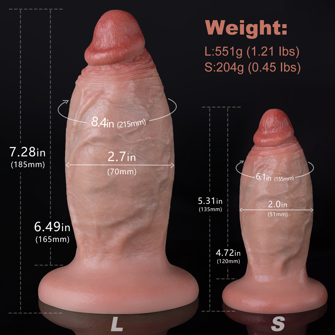 Pudgy Gaper-Fat Dildo